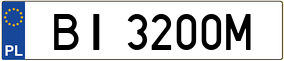 Truck License Plate